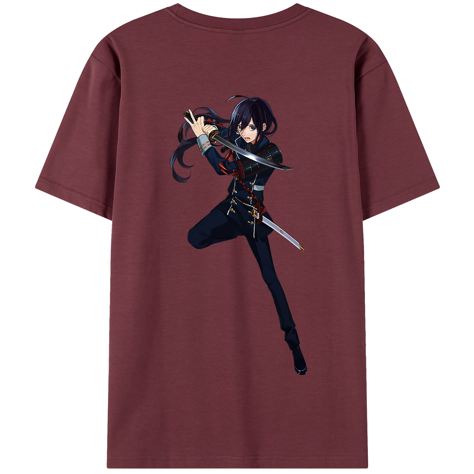 （画像用） 刀剣乱舞 Touken Ranbu 綿100％半袖Tシャツ（背面プリント）